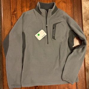 New Men’s Marmot half zip micro fleece - Grey - Medium